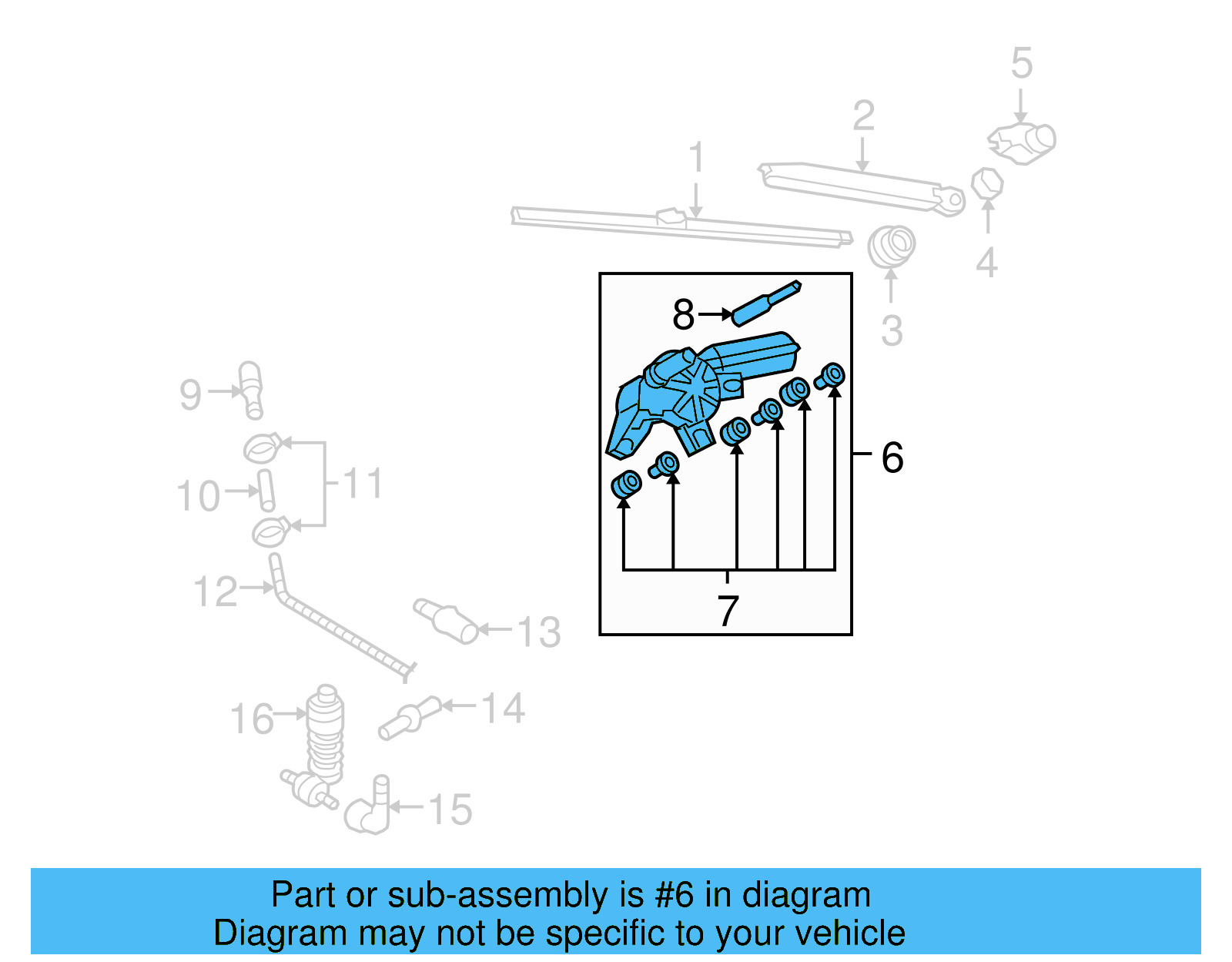 Wiper Motor Assembly 5N0-955-711-B