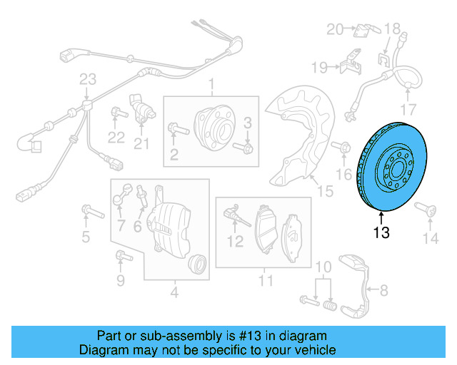 Disc Brake Rotor Rear 5Q0-615-601-D