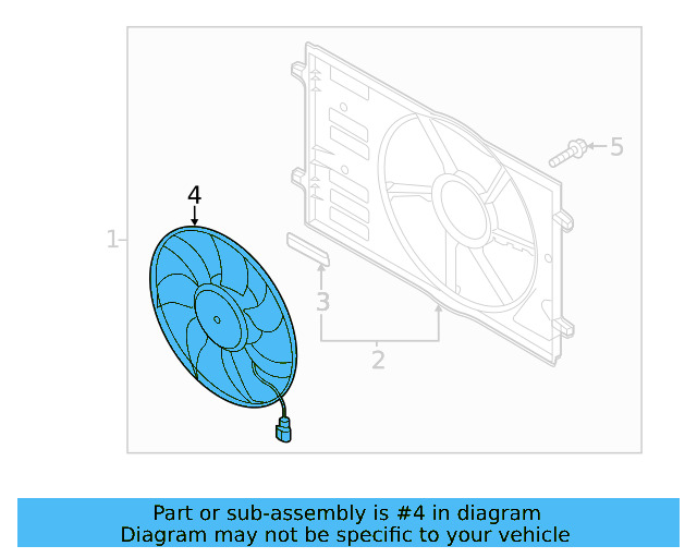 Fan Assembly 5QM-121-203-H — zdjęcie 4