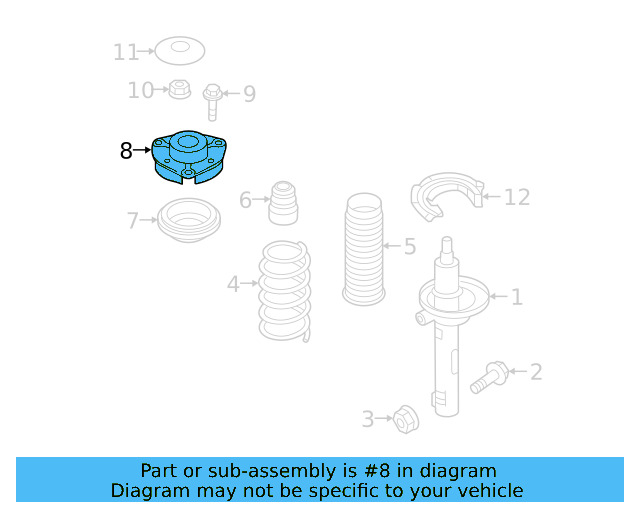 Strut Mount 5QM-412-331-A