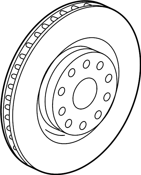 Disc Brake Rotor Front 5C0-615-301-D