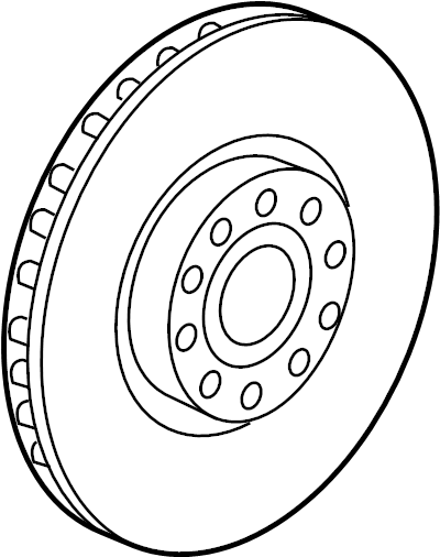Disc Brake Rotor Front 5C0-615-301-D