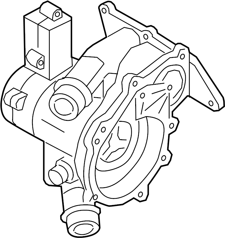 Engine Water Pump Housing 06L-121-111-P