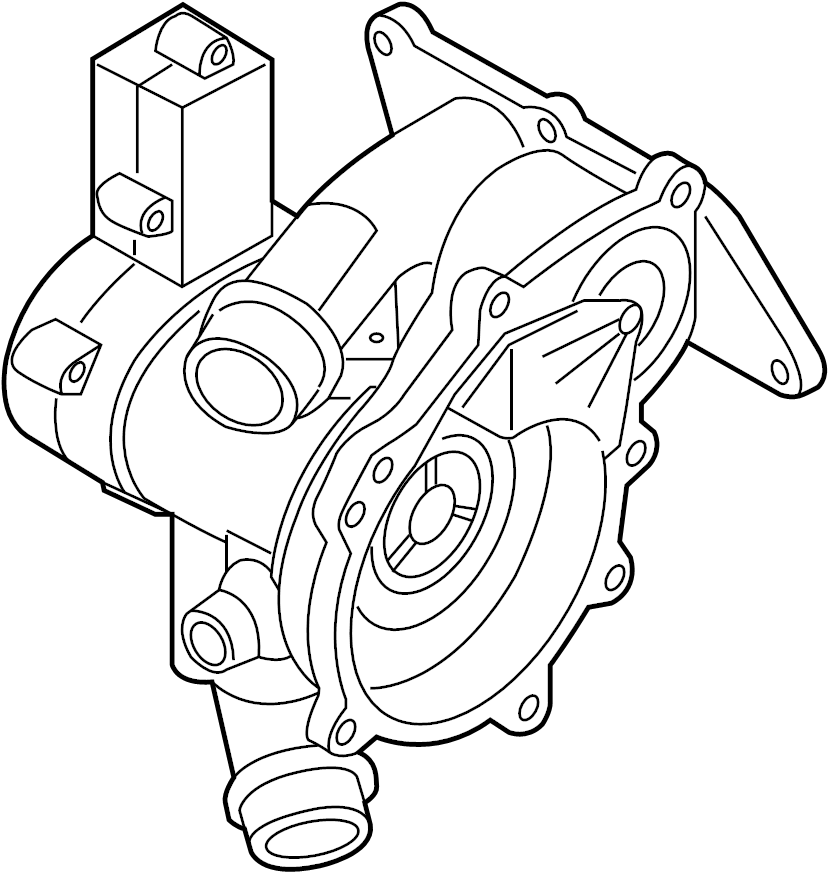 Engine Water Pump Housing 06L-121-111-P — фото 7