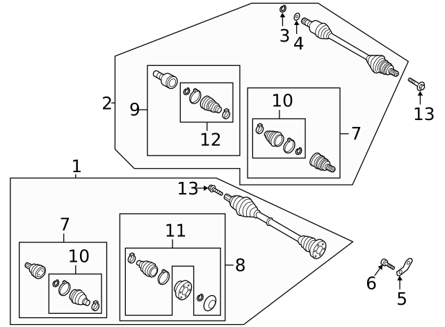 Axle Assembly 5Q0-407-271-EA - View 4