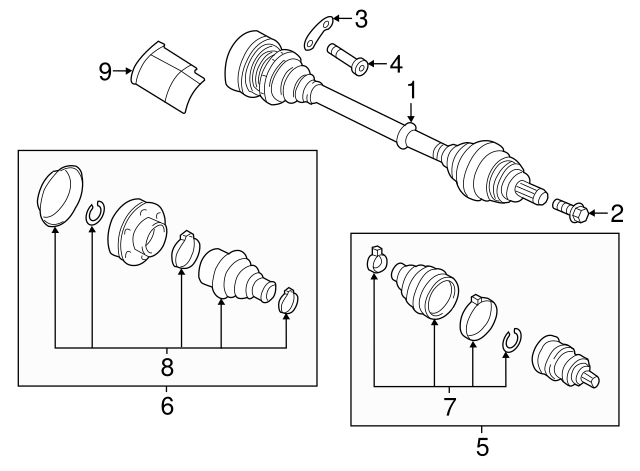 Axle Assembly 5Q0-407-271-EA - View 9