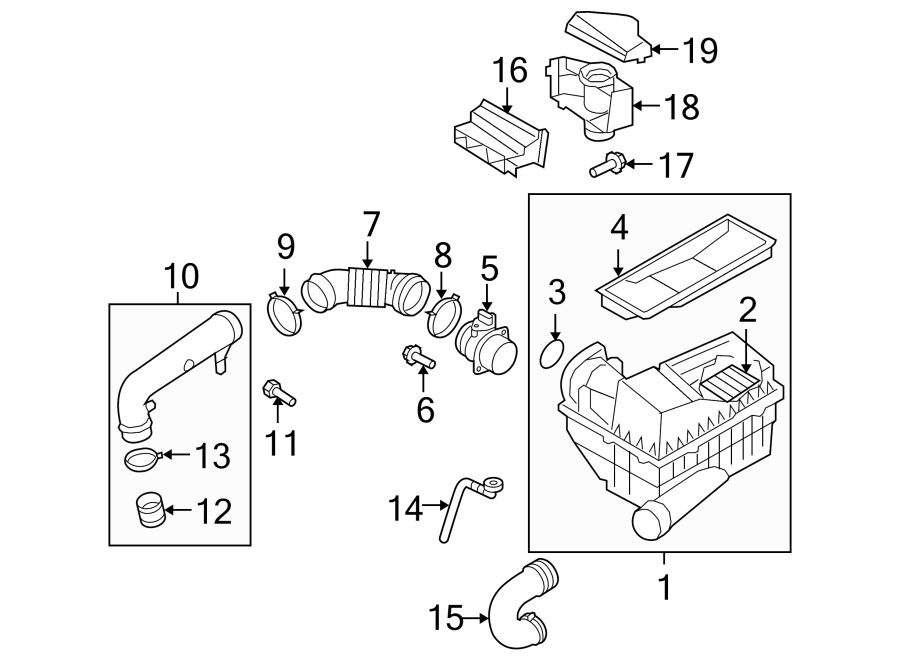 Mass Air Flow Sensor 06J-906-461-B