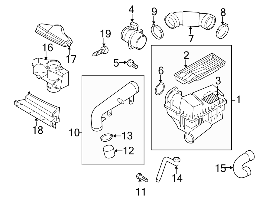 Mass Air Flow Sensor 06J-906-461-B