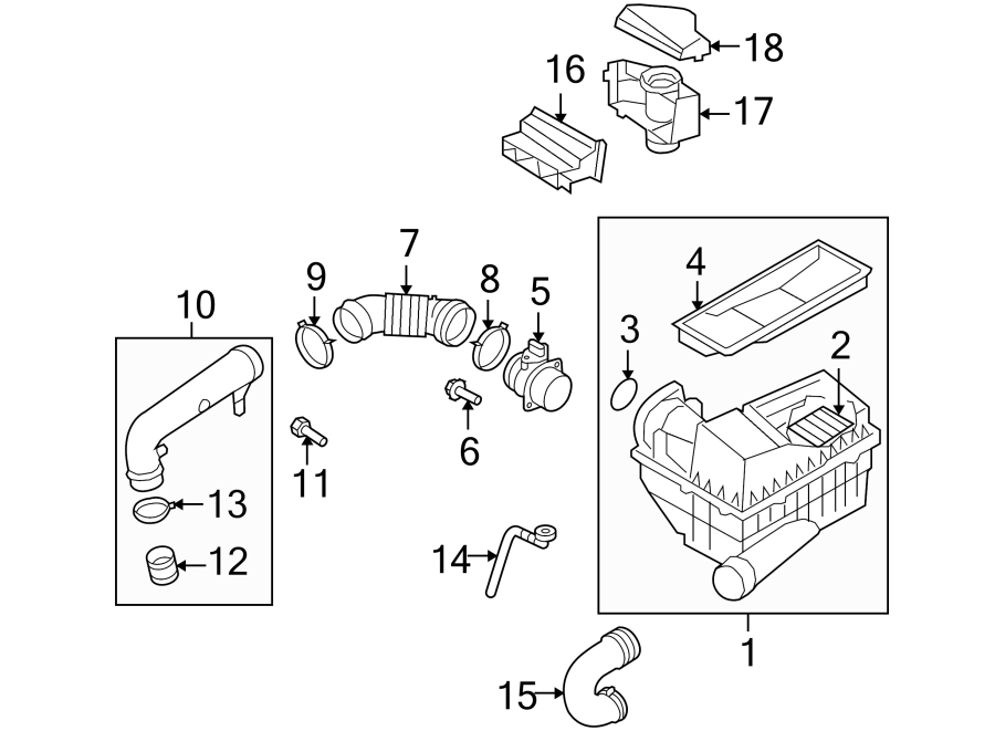 Mass Air Flow Sensor 06J-906-461-B - View 9