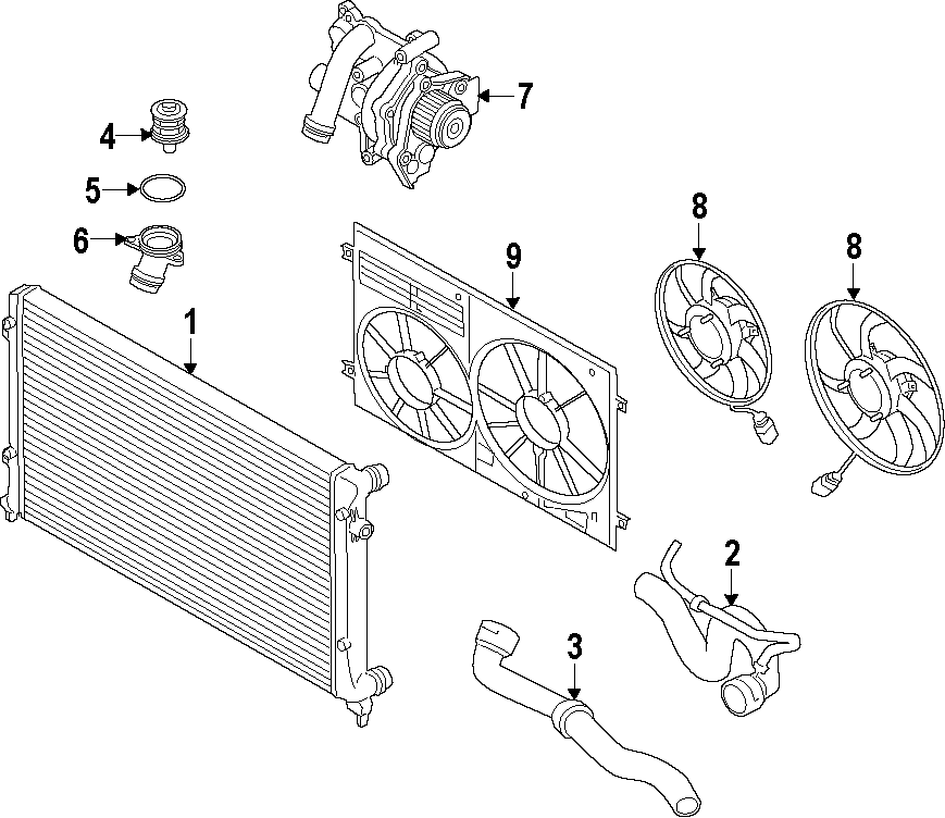 Engine Water Pump 06L-121-012-L