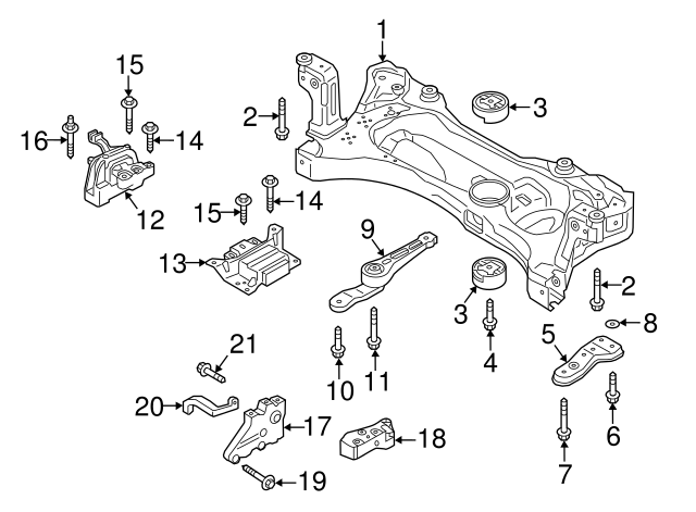 Motor Mount 5Q0-199-262-BJ