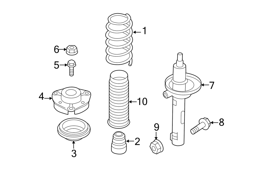Strut 5C0-413-031-BN