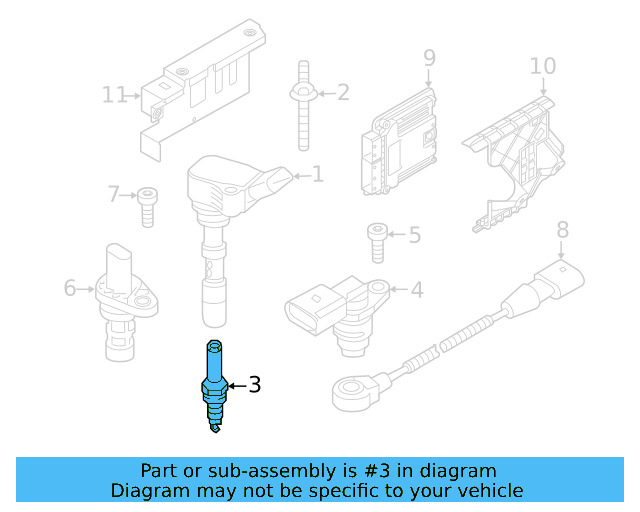 Spark Plug 06K-905-601-K — Ansicht 11