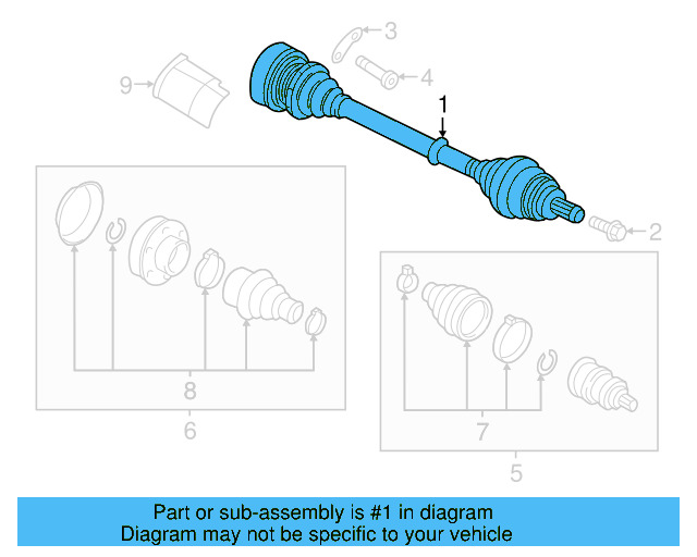 Axle Assembly 5Q0-407-271-EA - View 11