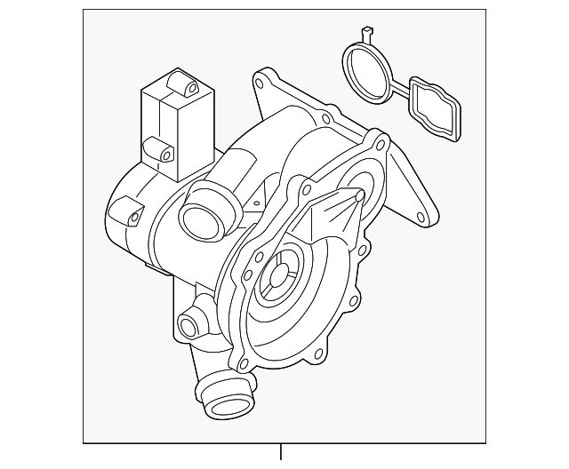Engine Water Pump Housing 06L-121-111-P
