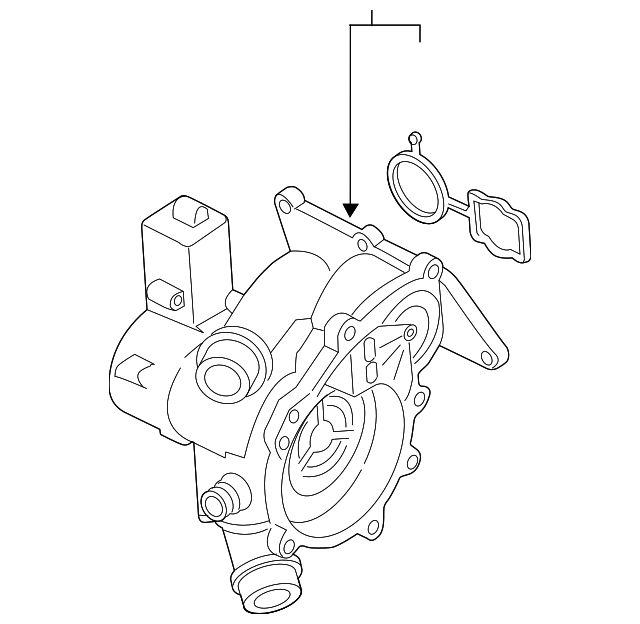 Engine Water Pump Housing 06L-121-111-P — фото 22