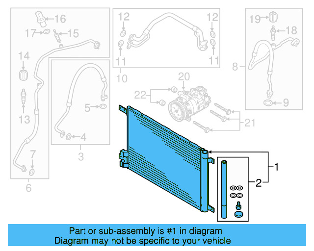 A/C Condenser 5Q0-816-411-AR — фото 17