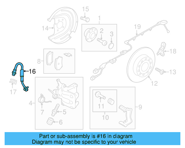 Brake Hose 5Q0-611-775-L