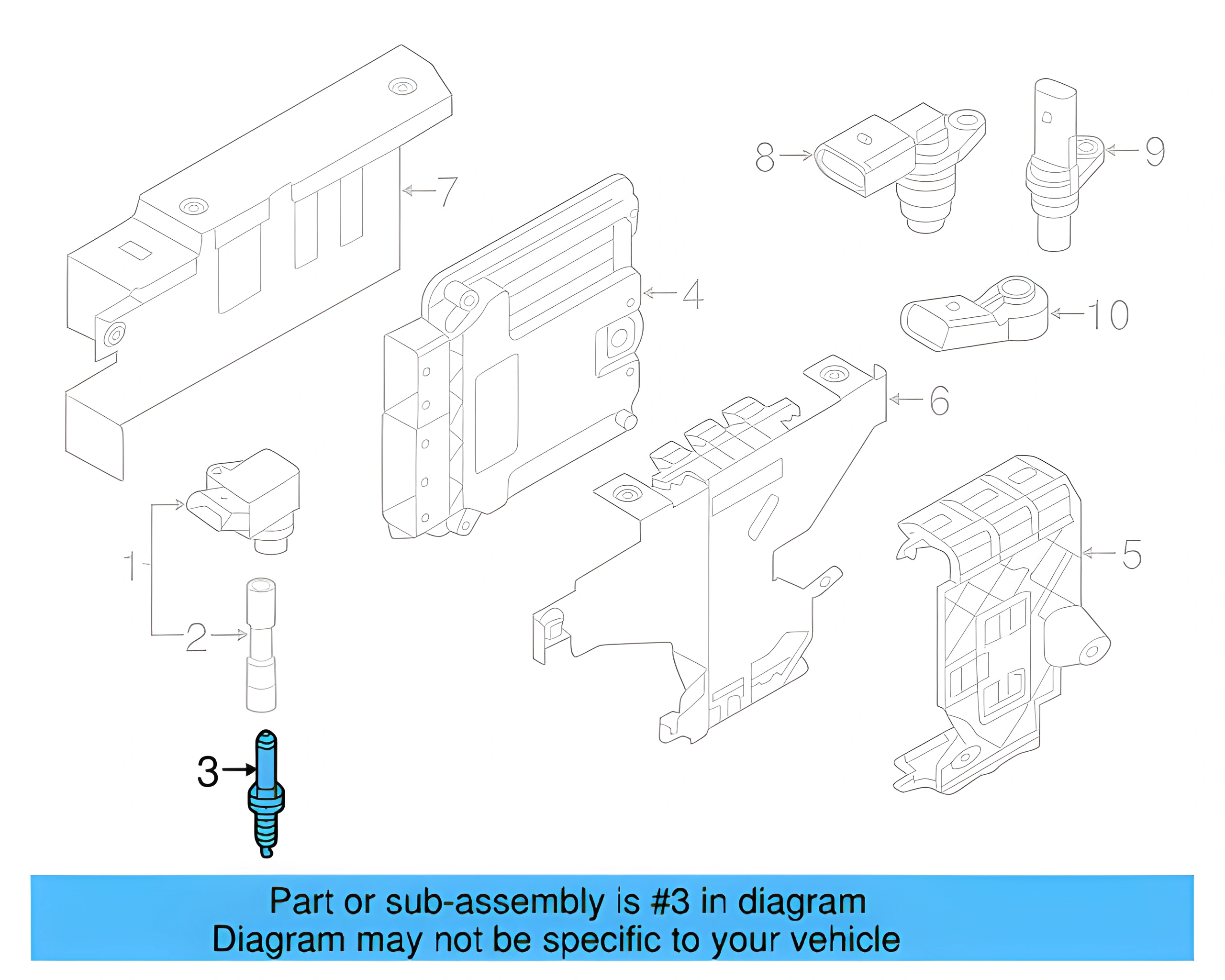 Spark Plug 06K-905-601-D — Ansicht 4