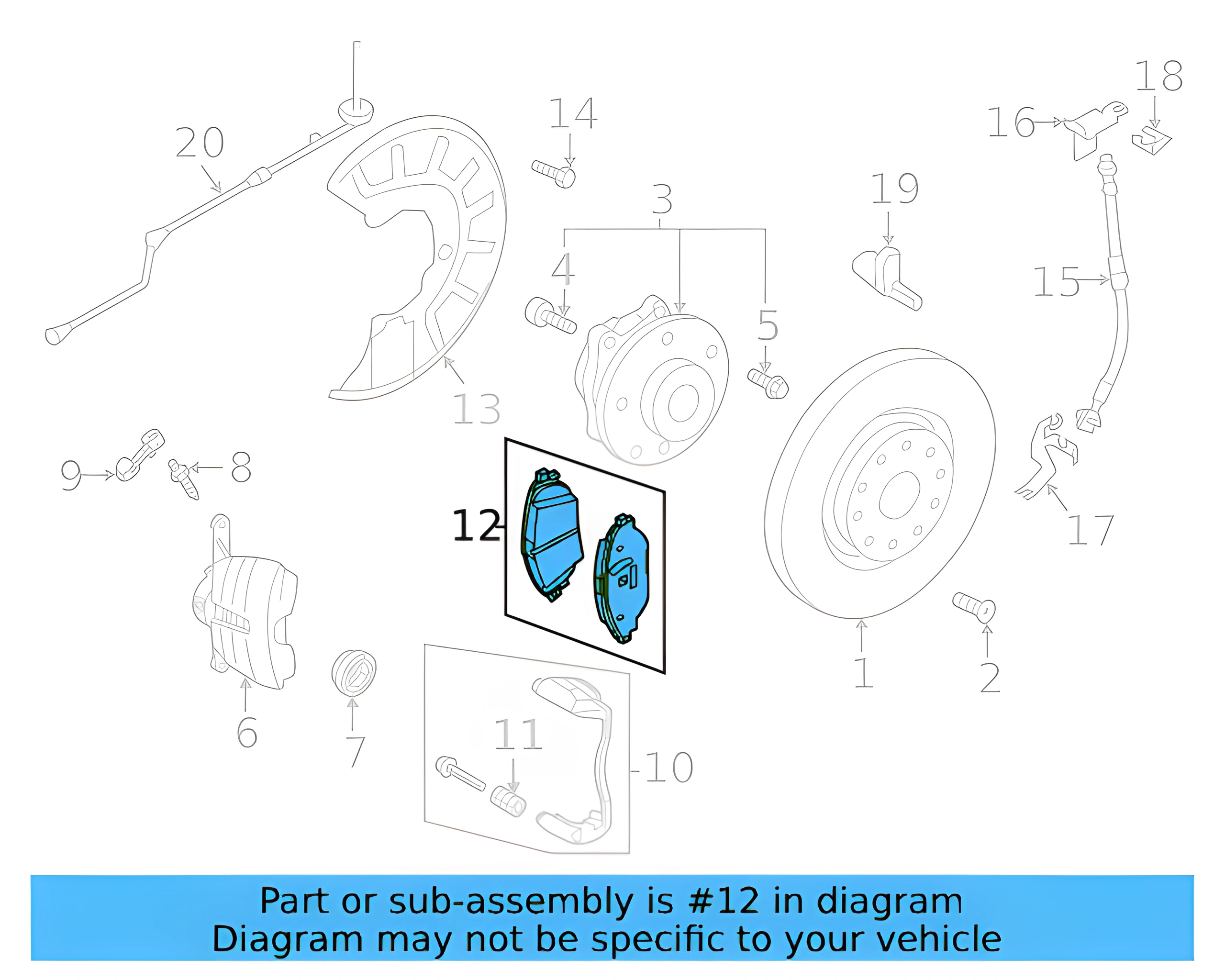 Brake Lining 5Q0-698-151-M - View 5