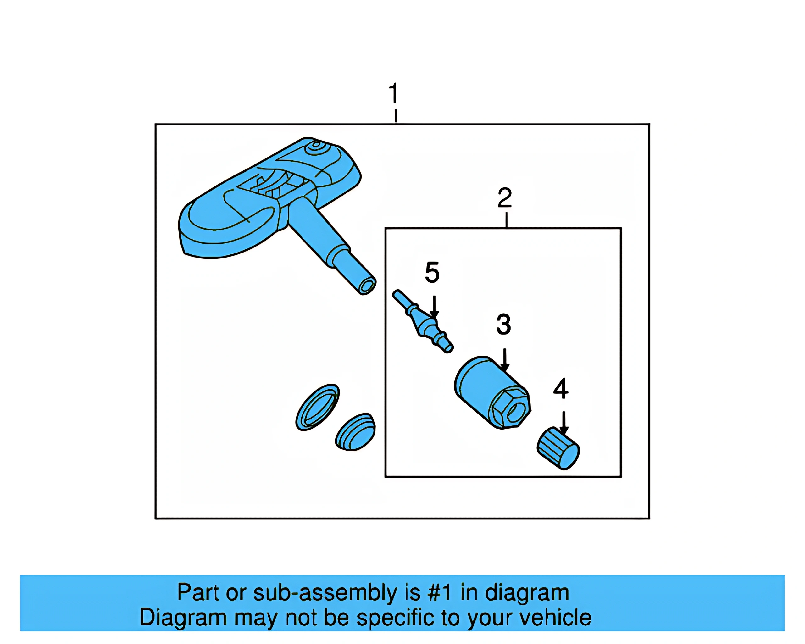 Tire Pressure Monitoring System (TPMS) Sensor 1K0-907-253-D — фото 6