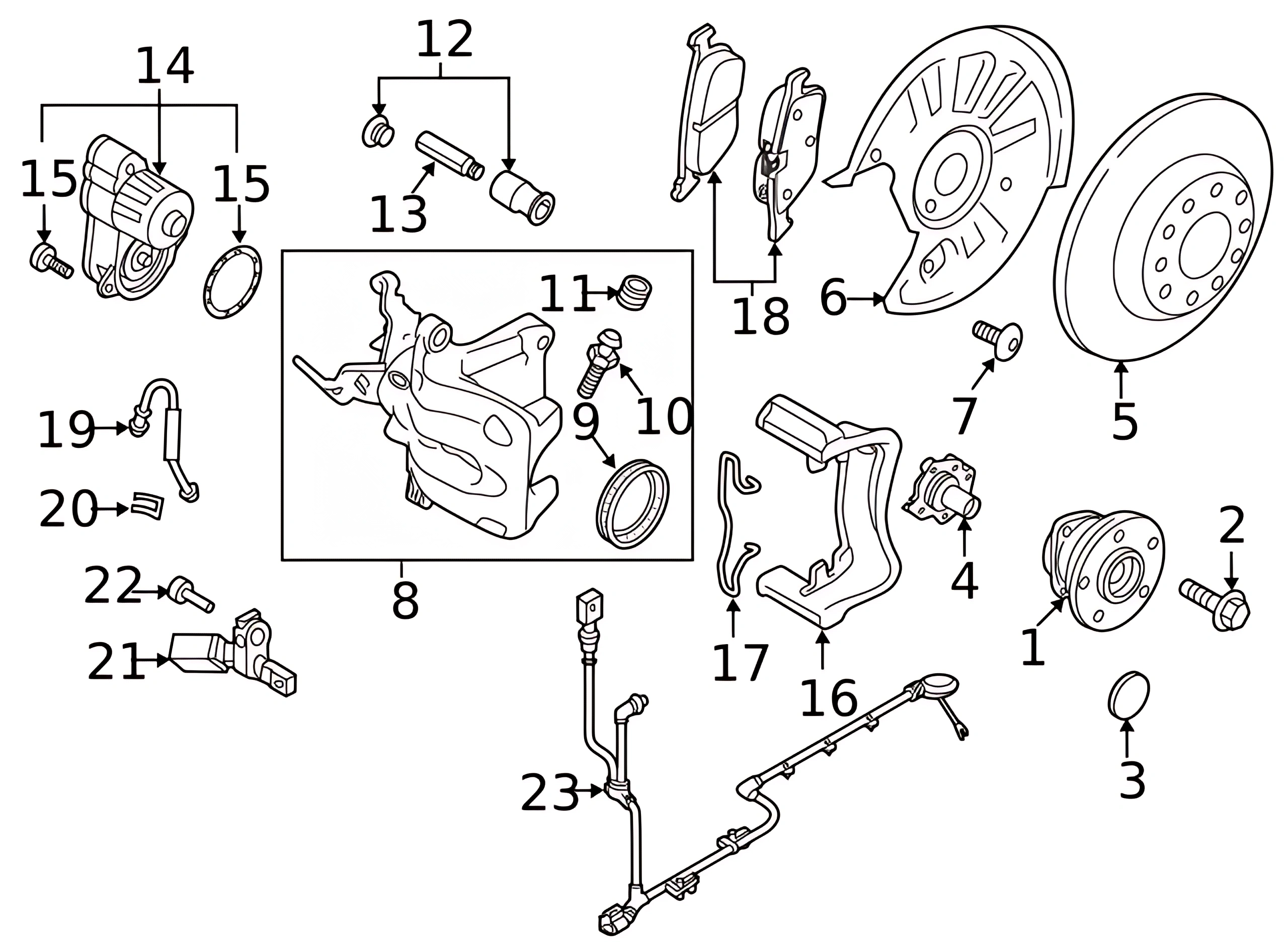Brake Pads Rear 5Q0-698-451-AK — фото 6