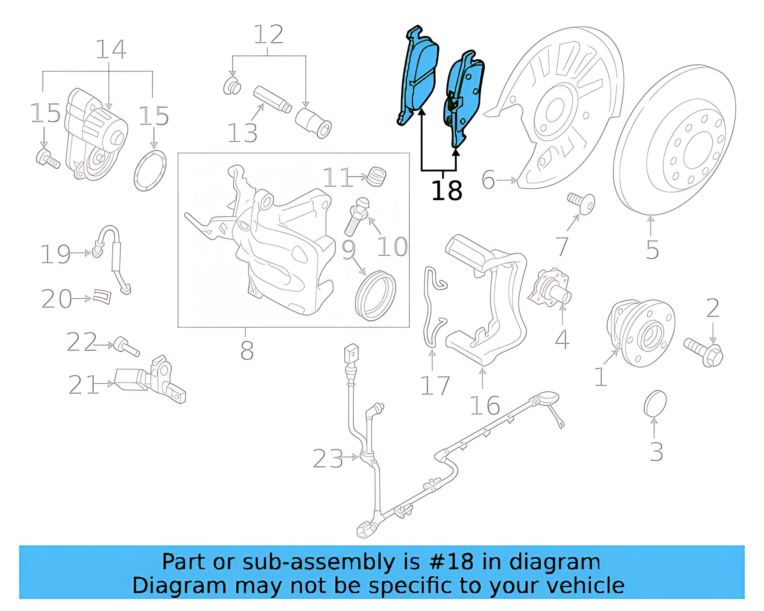 Brake Pads Rear 5Q0-698-451-AK — фото 5