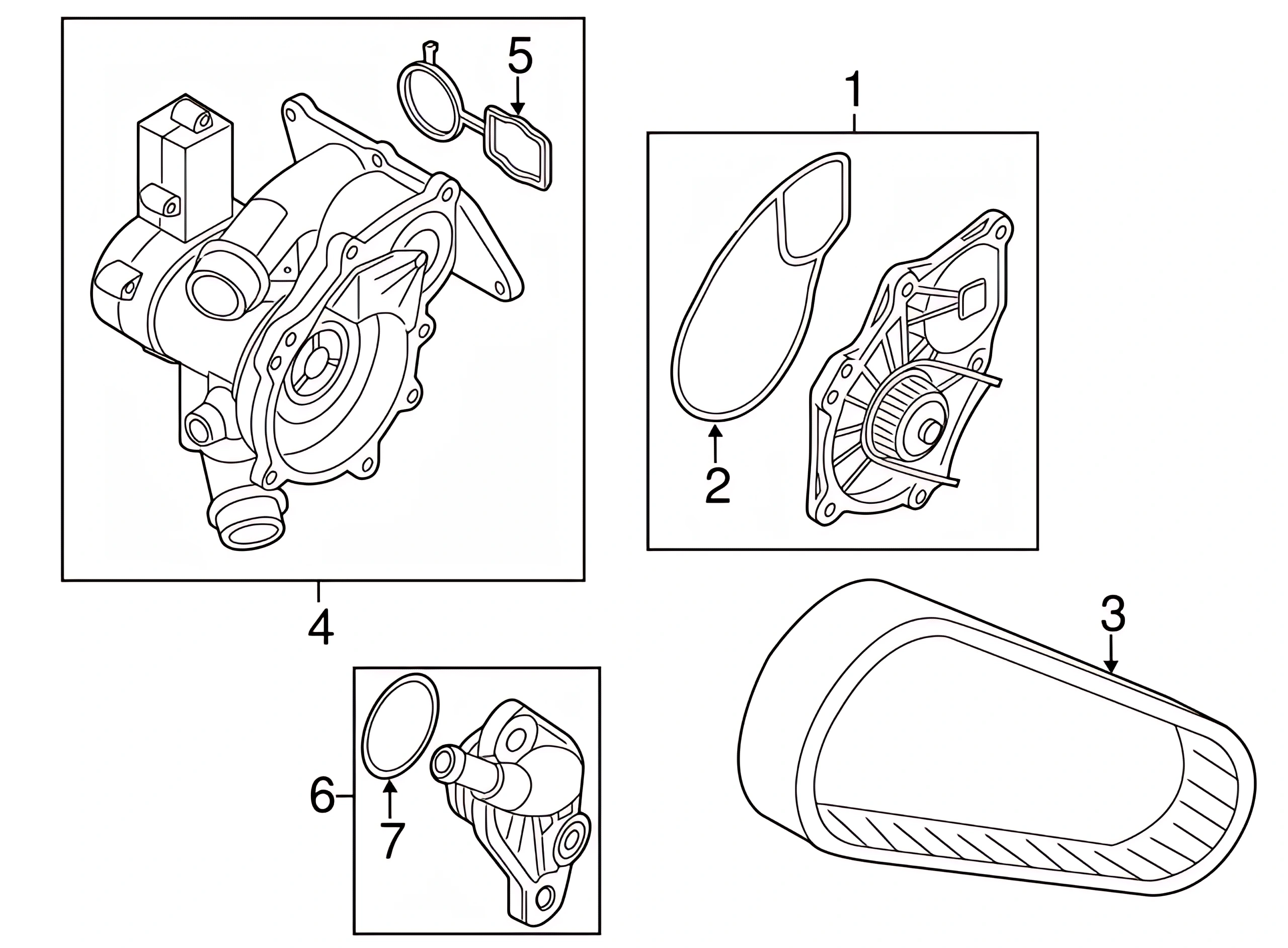 Engine Water Pump 06L-121-012-L — Ansicht 5