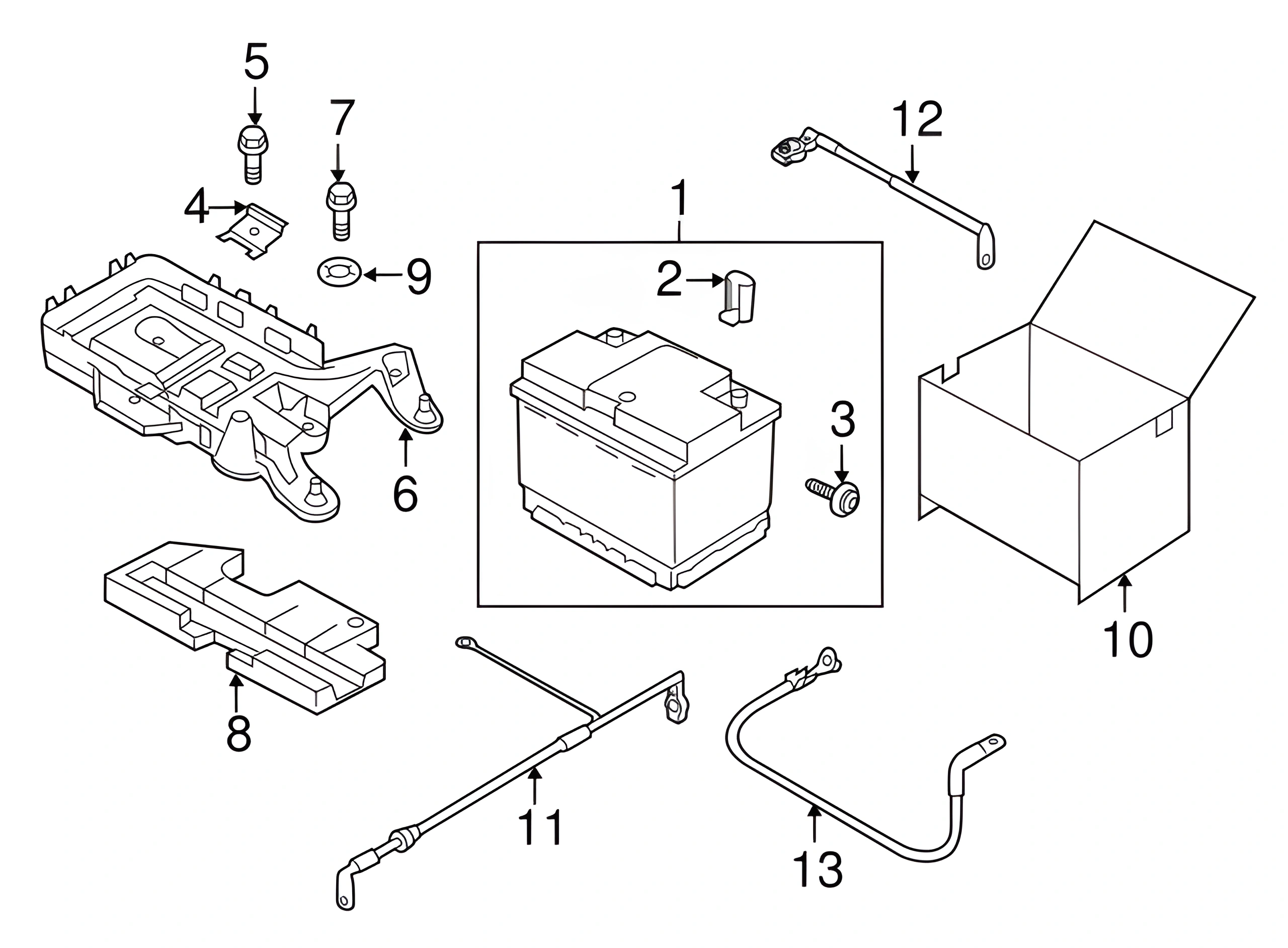 Vehicle Battery 5K0-915-105-E - View 4