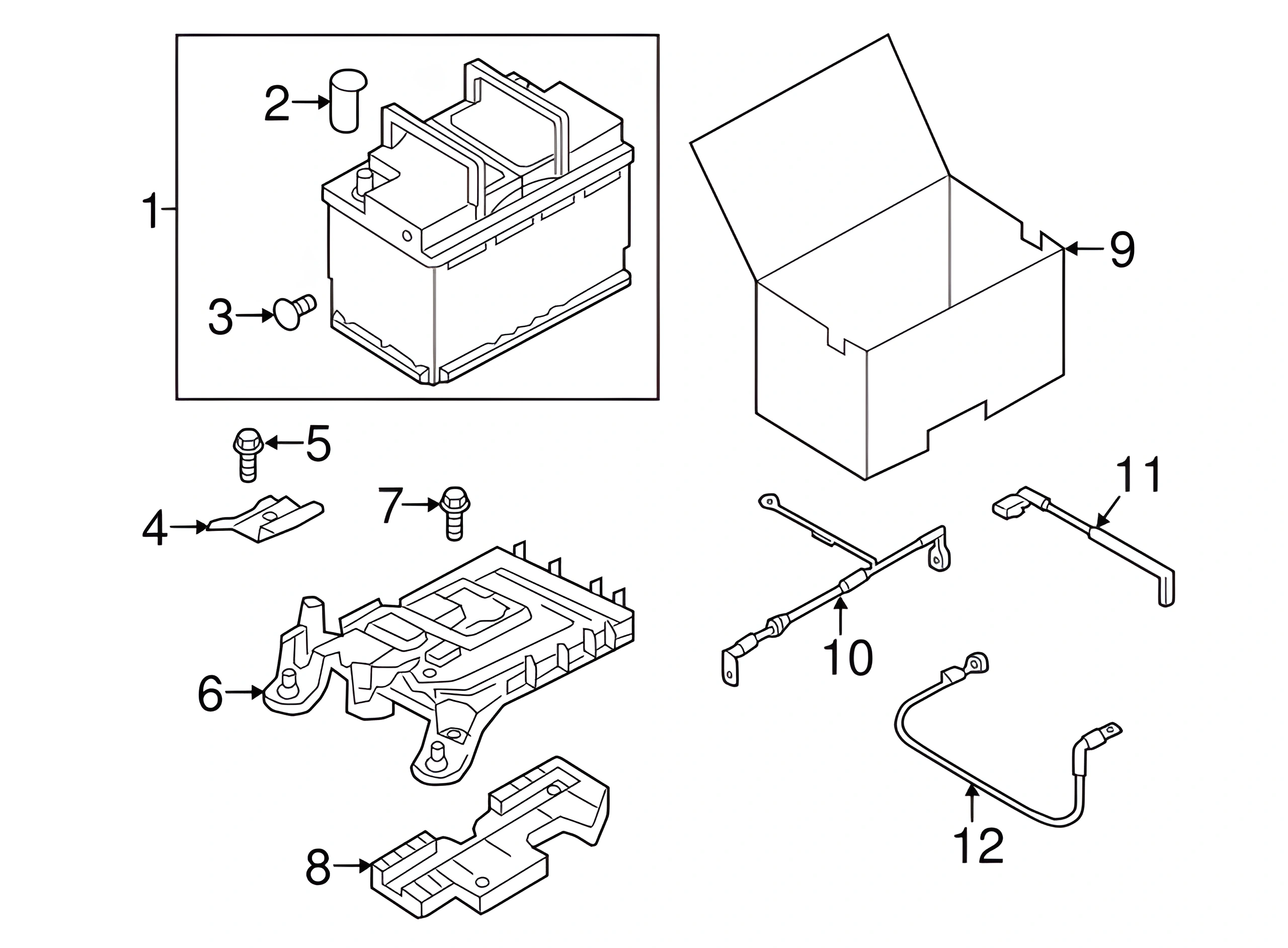 Vehicle Battery 5K0-915-105-E - View 6