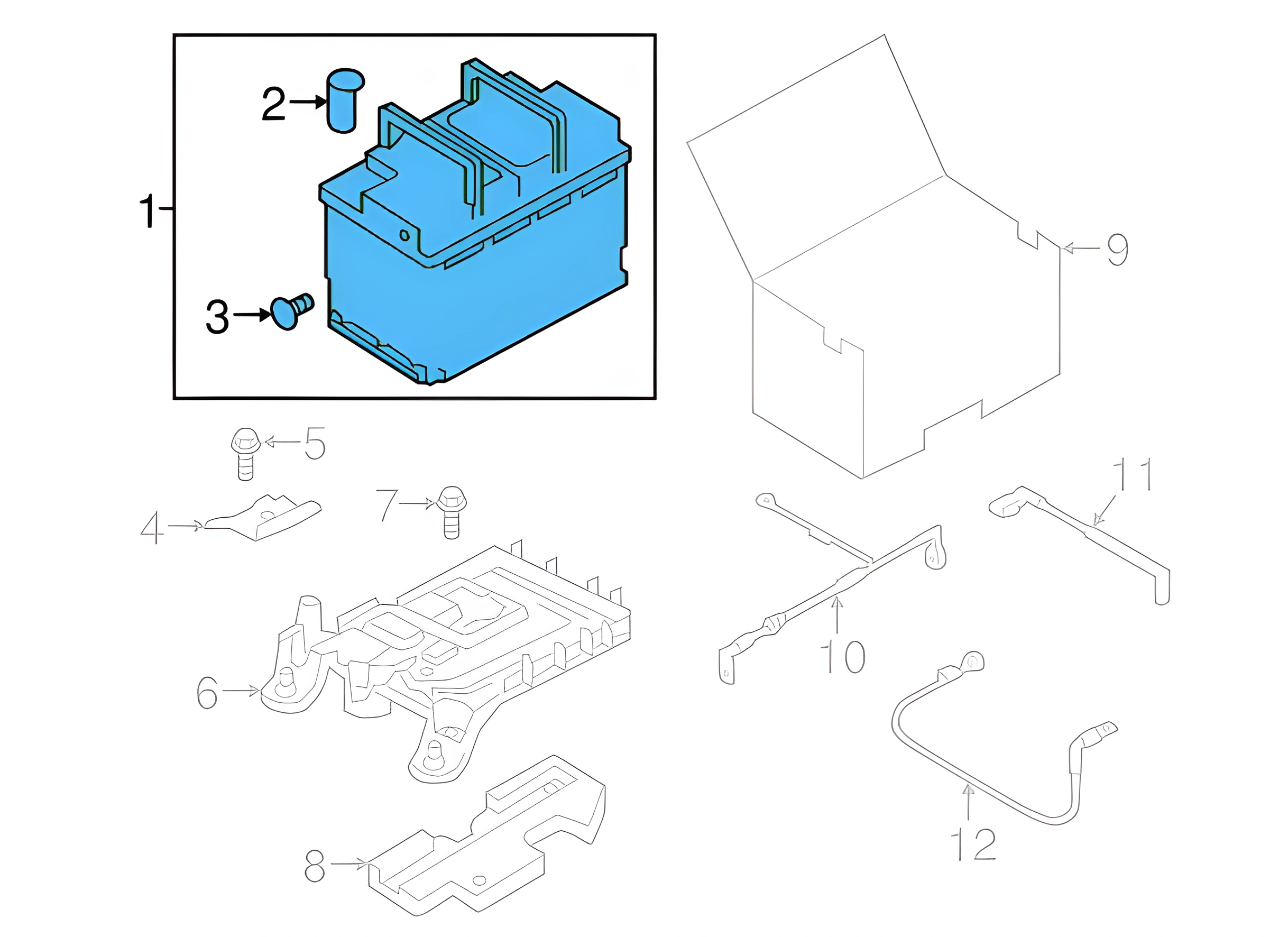 Vehicle Battery 5K0-915-105-E - View 5