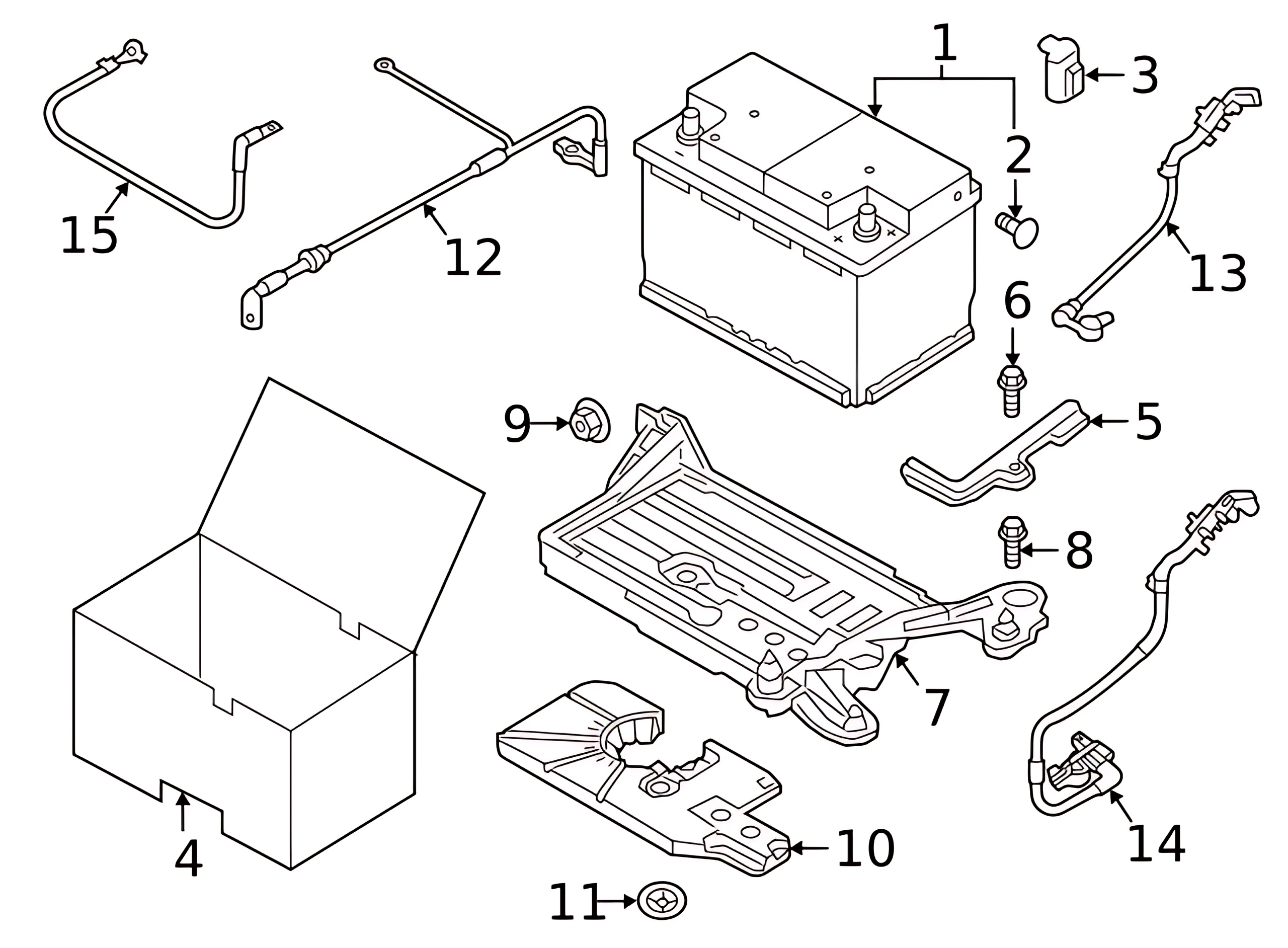 Vehicle Battery 5K0-915-105-G - View 3