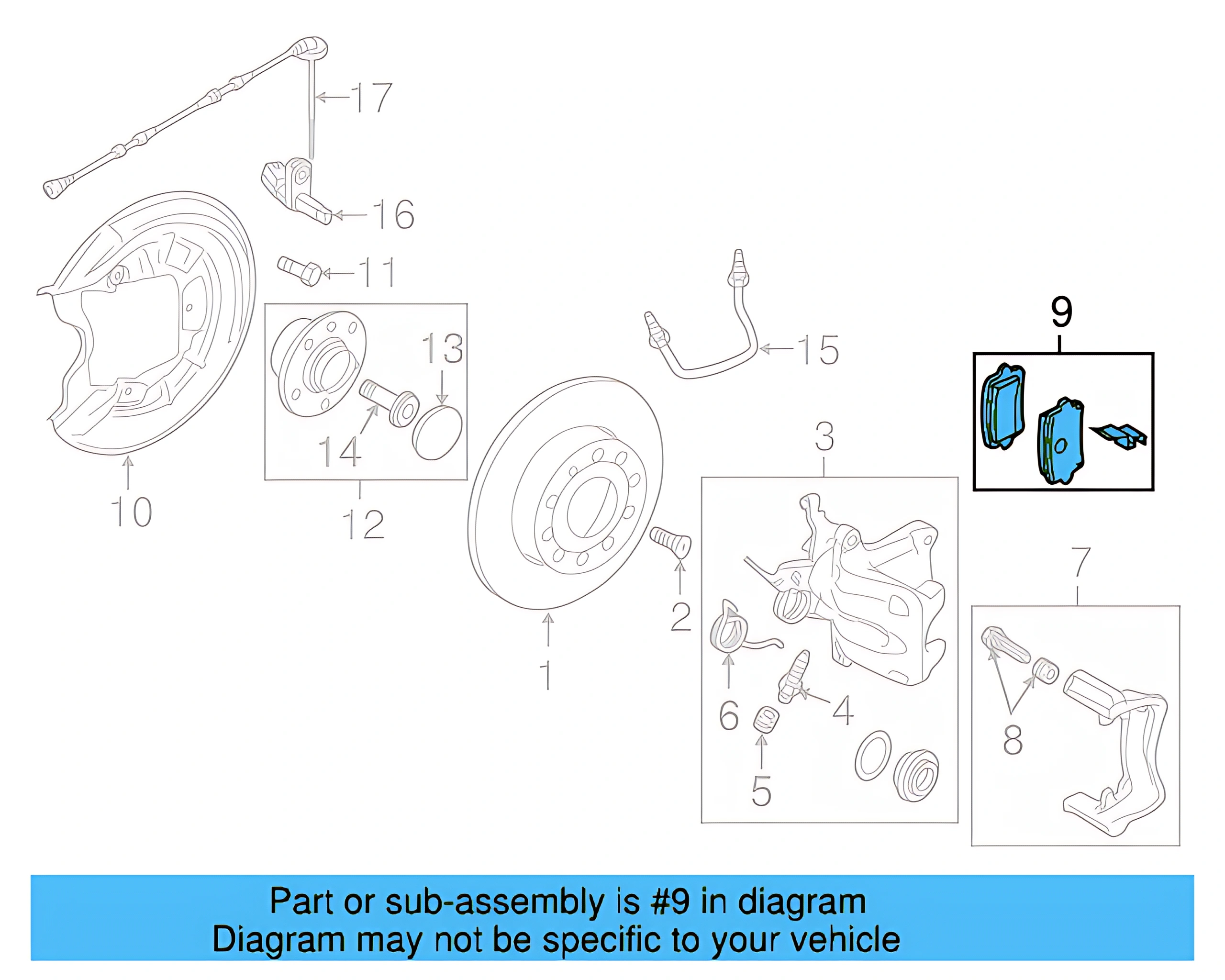 Brake Pads Rear 5C0-698-451-D — фото 2