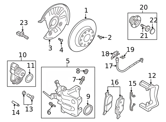 Brake Pads Rear 5Q0-698-451-AK — миниатюра 4